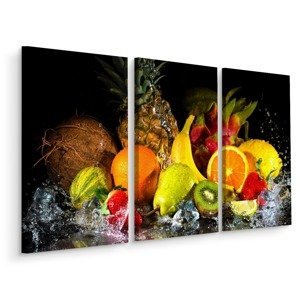 MyBestHome BOX Vícedílné plátno Ovoce S Kapkou Vody Varianta: 40x60