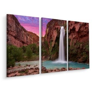 Vícedílné plátno Vodopády Havasupai II. Varianta: 80x120