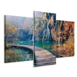 Vícedílné plátno Národní Park Plitvická Jezera I. Varianta: 40x60