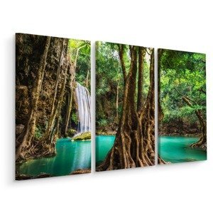 Vícedílné plátno Erawanské Vodopády Varianta: 80x120