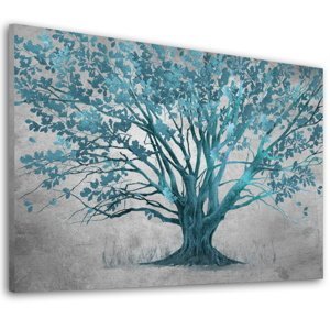 Obraz na plátně TURQUOISE TREE různé rozměry Ludesign ludesign obrazy: 80x60 cm