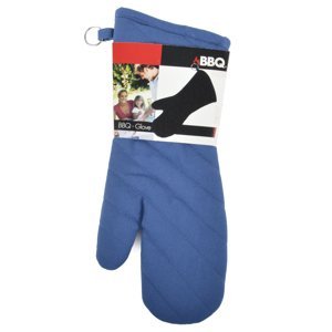 GRILL bavlněná rukavice 1 ks BBQ GLOVE modrá 100% bavlna 18x42 cm