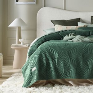 Přehoz na postel FEELING 220x240 cm zelená Mybesthome