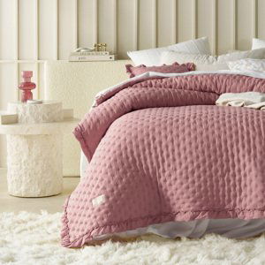 Přehoz na postel ROMANCE II. 220x240 cm růžová Mybesthome