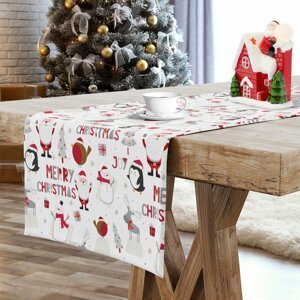 Vánoční ubrus - běhoun na stůl CHRISTMAS JOY I. 40x140 cm Mybesthome