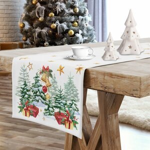 Vánoční ubrus - běhoun na stůl ZIMNÍ LES VI. 40x180 cm Mybesthome
