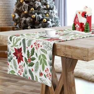 Vánoční ubrus - běhoun na stůl CHRISTMAS JOY V. 40x140 cm Mybesthome
