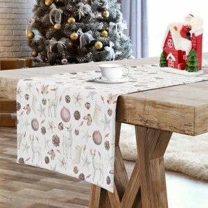 Vánoční ubrus - běhoun na stůl CHRISTMAS JOY III. 40x140 cm Mybesthome