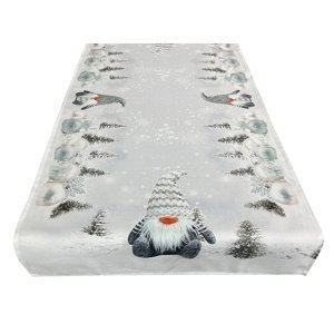 Vánoční ubrus - běhoun na stůl CHRISTMAS GNOMES II. 55x120 cm Mybesthome