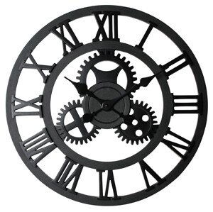 Nástěnné hodiny NERO černá Ø 58 cm Mybesthome