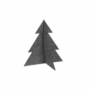 Vánoční stromeček PINE šedý různé velikosti Mybesthome Rozměr: 14x15 cm