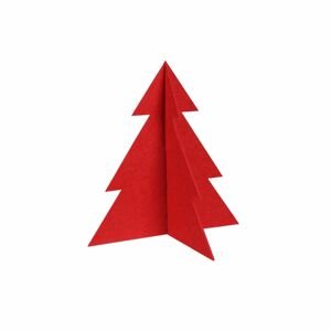 Vánoční stromeček PINE červený různé velikosti Mybesthome Rozměr: 14x15 cm