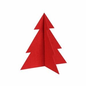 Vánoční stromeček PINE červený různé velikosti Mybesthome Rozměr: 22x23 cm