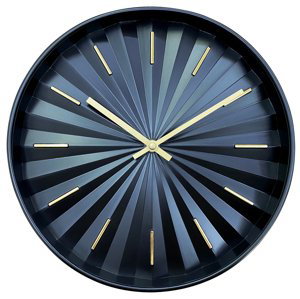 Nástěnné hodiny LUNA černá Ø 30 cm Mybesthome