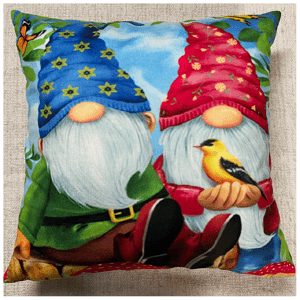 Vánoční polštář XMAS ELF V. 40x40 cm Mybesthome Varianta: Povlak na polštář s antialergickou prošívanou výplní, 40x40 cm Povlak na polštář s originál