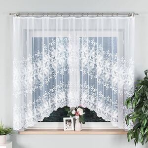 Dekorační oblouková krátká záclona JOANNA 160 bílá 330x160 cm MyBestHome