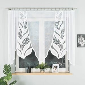 Dekorační oblouková krátká záclona MELANIA 140 bílá 250x140 cm MyBestHome