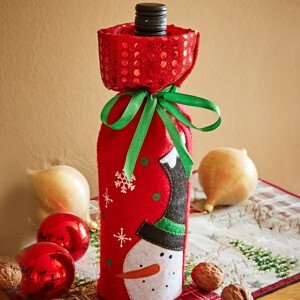 Ozdobný obal na láhev "Santa"
