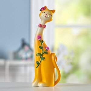 Kočka s květinovým úponkem