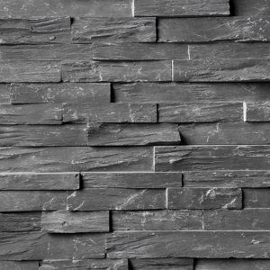 Obklad kamenný lepený DEKSTONE N 3003 Black Slate břidlice plošný 550×150 mm rustikální