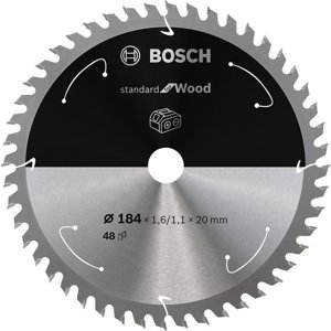 Kotouč Bosch Standard for Wood AKU 184×20×1,6 mm 48 z.
