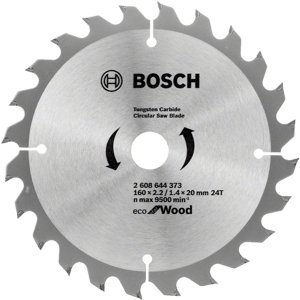 Kotouč pilový Bosch Eco for Wood 160×20×2,2 mm 24 z.