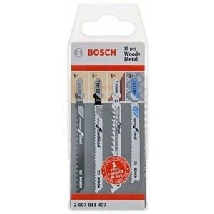 Sada pilových plátků Bosch Wood and Metal 15 ks