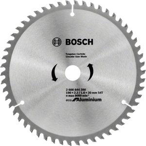 Kotouč pilový Bosch Eco for Aluminium 190×20×2,2 mm 54 z.