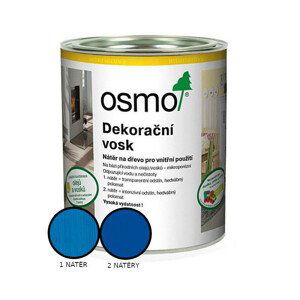 Vosk dekorační Osmo 3125 intenzivní modrý RAL 6010 0,375 l