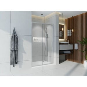Dveře sprchové Wecco 1000 mm lesklý hliník/matné sklo