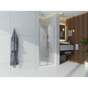 Dveře sprchové Wecco 800 mm lesklý hliník/matné sklo