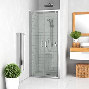 Dveře sprchové dvoukřídlé Roth LLDO2 700 mm, LEGA LINE, Intimglass