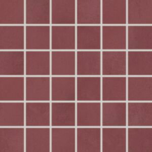 Mozaika Rako Blend 5×5 cm (set 30×30 cm) tmavě červená WDM06810