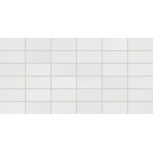 Mozaika Rako Fashion 5×10 cm (set 30×60 cm) bílá DDMBG622