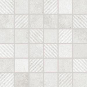 Mozaika Rako Form 5×5 cm (set 30×30 cm) světle šedá DDR05695