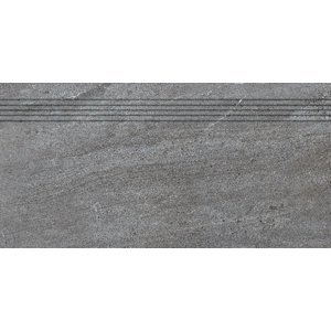 Schodovka Rako QUARZIT 30×60 cm tmavě šedá DCPSE738