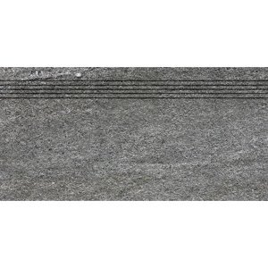Schodovka Rako QUARZIT 30×60 cm tmavě šedá DCVSE738