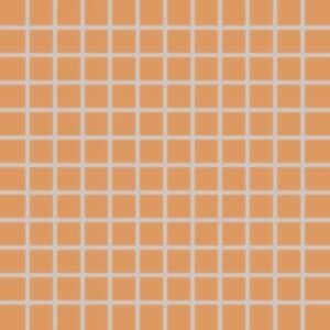 Mozaika Rako Color Two 2,5×2,5 cm (set 30×30 cm) světle oranžová matná GDM02150