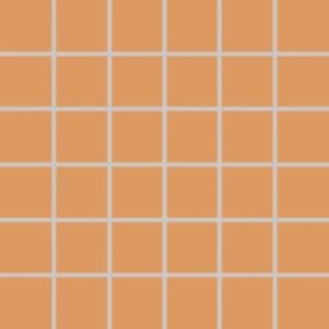 Mozaika Rako Color Two 5×5 cm (set 30×30 cm) světle oranžová matná GDM05150