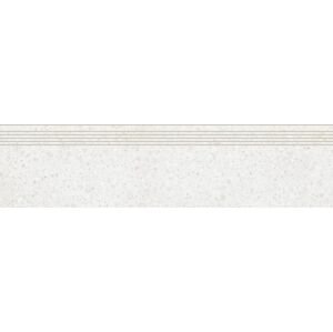 Schodovka Rako Porfido 30×120 cm bílá DCPVF810