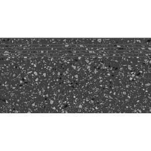 Schodovka Rako Porfido 30×60 cm černá DCPSE812