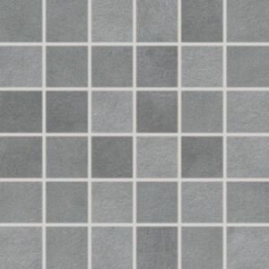 Mozaika Rako Extra 5×5 cm (set 30×30 cm) tmavě šedá WDM05824