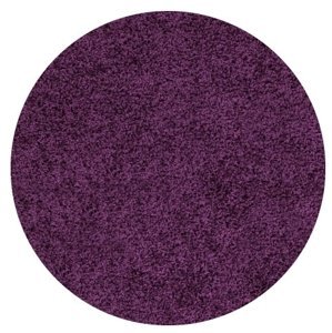 Kusový koberec Life Shaggy 1500 lila kruh - 160x160 (průměr) kruh cm Ayyildiz koberce