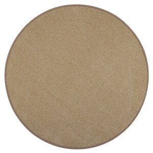 Kusový koberec Eton béžový 70 kruh - 250x250 (průměr) kruh cm Vopi koberce