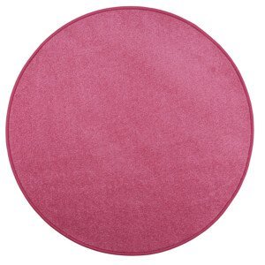 Kusový koberec Eton růžový 11 kruh - 250x250 (průměr) kruh cm Vopi koberce