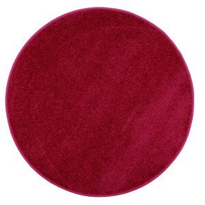 Kusový koberec Eton vínově červený kruh - 200x200 (průměr) kruh cm Vopi koberce