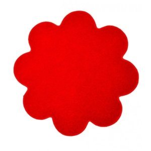 Kusový koberec Eton červený květina - 160x160 kytka cm Vopi koberce