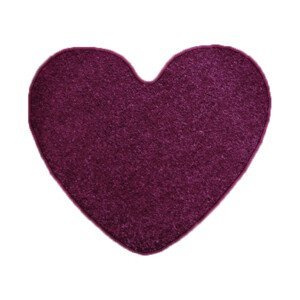 Kusový koberec Eton fialový srdce - 100x120 srdce cm Vopi koberce