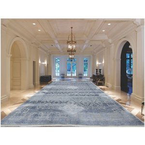 Ručně vázaný kusový koberec Diamond DC-HALI B Silver/blue - 305x425 cm Diamond Carpets koberce