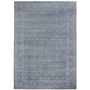 Ručně vázaný kusový koberec Diamond DC-HALI B Light grey/blue - 180x275 cm Diamond Carpets koberce
